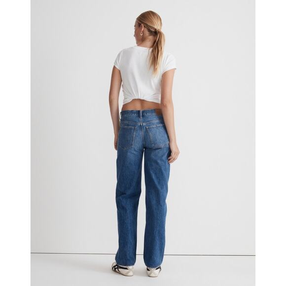Madewell Low Slung Straight Jeans High Waist Relaxed Slouchy Womens Size 29 - Picture 2 of 10